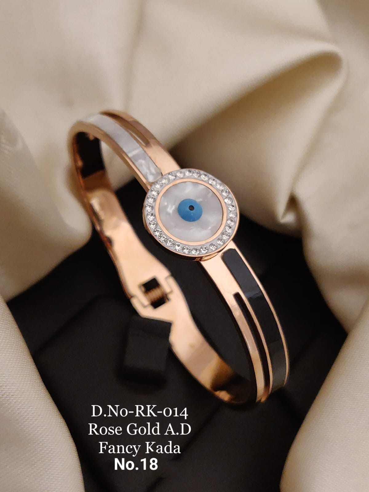 Rose Gold Free Size Steel Designer Breslet Kada Catalog
